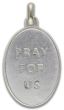  St Christopher / Pray for Us Necklace with Full Color Medal - 13"  - Closeout Sale * (Minimum quantity purchase is 1)