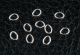 Jump rings - silver finish oval - 4 mm x 5 mm diameter by 0.8 mm Thick - 250 pcs *  (Minimum quantity purchase is 2)