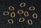    Jump rings - gold finish oval - 4 mm x 5 mm diameter by 0.6 mm thick - 250 pcs     (Minimum quantity purchase is 1)