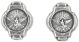Holy Spirit Dove Metal Rosary Beads - (10 mm, pkg 12) Silver Oxidized, Made in Italy *    (Minimum quantity purchase is 1)
