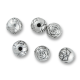 Rosebud Rosary Beads (Pack of 12) – 6mm Silver Oxidized, Made in Italy  * (Minimum quantity purchase is 1) 