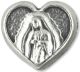 Our Lady of Guadalupe Metal Heart Rosary Beads (12 pack) - 8 mm Silver Oxidized, Made in Italy