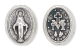 Oval Miraculous Medal Beads, 7/16