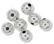 6mm Round Silver Metal Beads - Pkg. of 12    (Minimum quantity purchase is 1)