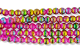 Glass Beads, Pink, Blue and Gold - 60 Per Pack   (Minimum quantity purchase is 1)