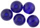  Blue Glass Beads, 8 mm round - 60 beads    (Minimum quantity purchase is 1)