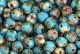  Light Blue Cloisonne Beads -  7mm - pkg of 60     (Minimum quantity purchase is 1)   