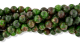 Dyed Jade Beads in Green and Red, 8mm - Pkg 60    (Minimum quantity purchase is 1)