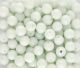  White Glass Beads - 8 mm Round - Pack of 60 *   (Minimum quantity purchase is 2)
