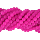 Hot Pink Glass Beads - 8mm, pkg 60  (Minimum quantity purchase is 1)