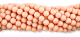 Pale Peach Glass Beads - 8mm (Pack of 60) *  (Minimum quantity purchase is 2)