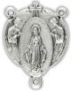 Miraculous Medal Rosary Center with Angel Border – 7/8