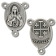 Immaculate Heart of Mary Rosary Centerpiece (Jerusalem Cross) - 3/4