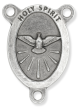 Holy Spirit Oval Centerpiece - Silver Ox, 1-1/16