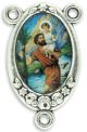  St. Christopher Color Image Center Piece -1 inch  * (Minimum quantity purchase is 5)
