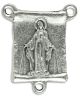 Our Lady of Grace Rectangular Scroll Centerpiece - Silver Ox, 1