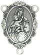   Madonna & Child Shell & Scalloped Edge Center Piece - 1 1/4