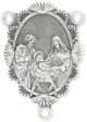  Holy Family Shell & Scalloped Edge Center Piece - 1 1/4