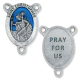 St Christopher Oval Centerpiece - Blue Enamel, 1