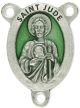 St Jude Oval Centerpiece - Green Enamel, 1