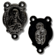   Sacred Heart - Holy Family Rosary Center Piece - Gun Metal Finish   (Minimum quantity purchase is 2)