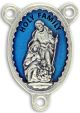 Holy Family Oval Centerpiece - Blue Enamel, 1-1/8