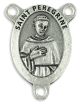 St Peregrine Oval Centerpiece - Silver Ox, 1-1/16