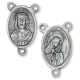 Ecce Homo / Mater Dolorosa Oval Latin Centerpiece - Silver Ox, 1