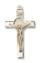 Two-Tone GF/SS St. Benedict Crucifix Medal