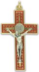 St. Benedict Straight Edge Baroque Inspired Crucifix - 3-1/8