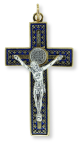 St. Benedict Straight Edge Baroque Inspired Crucifix - 3-1/8
