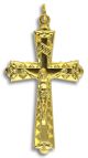 Faceted Triangular Crucifix – 1 7/8