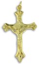 Sunburst Leaf Crucifix – 1 7/8