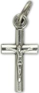 Small Round Bar Crucifix - 3/4