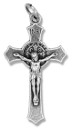 St Benedict Flared Edge Crucifix - 1.5