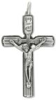 Classic Crucifix with Inlaid Bar Design – 1 3/4
