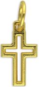  Gold Plated Silhouette Cross 1.5 cm   (Minimum quantity purchase is 2)