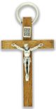 Hardwood Walnut Crucifix 1.75 inch (Minimum quantity purchase is 1)