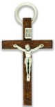  Hardwood Crucifix, Dark Brown - 1.75 inch  (Minimum quantity purchase is 1)