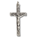 Ornate Crucifix with Botanical Engraving – 1 3/4