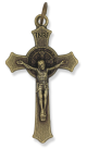 St Benedict Flared Edge Crucifix - 1.5