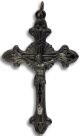 Flared Sunburst Crucifix - Gun Metal Finish *   (Minimum quantity purchase is 2)