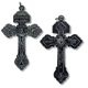 Pardon Indulgence Crucifix II - Gun Metal Finish 2-1/8