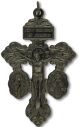 3-Way Pardon Crucifix (St Benedict & Miraculous Medal) - 2 1/8