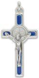 St Benedict Crucifix with Blue Enamel 1.6