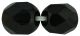  Czech Firepolished Crystal Birthstone Beads 6mm  / Jet Black - pkg of 60    (Minimum quantity purchase is 1)