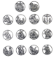  Stations of the Cross Plaque Set - Round 1-1/8 inch  (Minimum qty. purchase is 1)  
