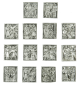 Stations of the Cross Rectangular Plaque Set for Custom Displays – 14 Plaques, 1