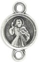 Divine Mercy Our Father Bead (Our Lady of Medjugorje) – 8mm Silver Oxidized, Made in Italy  *  (Minimum quantity purchase is 6)