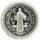 St Benedict Medal Rosary Beads (Pack of 12) – 1/2” Silver Oxidized, Made in Italy *  (Minimum quantity purchase is 1)